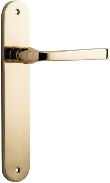 10232 - Annecy Lever - Oval Backplate - Polished Brass - Passage