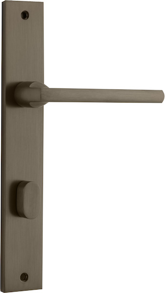 10702P85 - Baltimore Lever - Rectangular Backplate - Signature Brass - Privacy