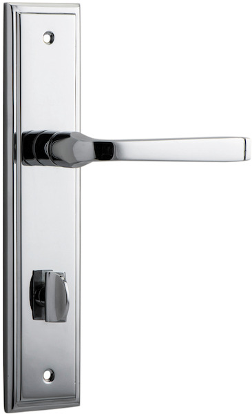 11744P85 - Annecy Lever - Stepped Backplate - Polished Chrome - Privacy