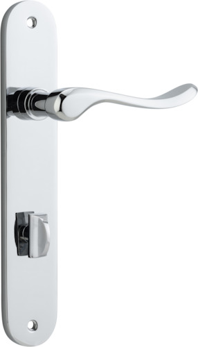 11924P85 - Stirling Lever - Oval Backplate - Polished Chrome - Privacy