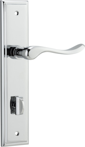 11926P85 - Stirling Lever - Stepped Backplate - Polished Chrome - Privacy