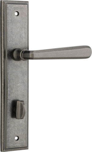 13878P85 - Copenhagen Lever - Stepped Backplate - Distressed Nickel - Privacy