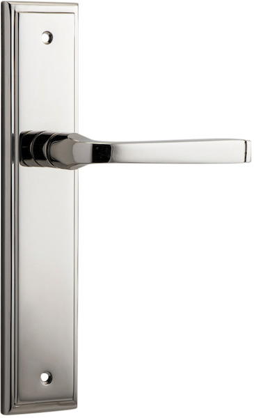 14244 - Annecy Lever - Stepped Backplate - Polished Nickel - Passage