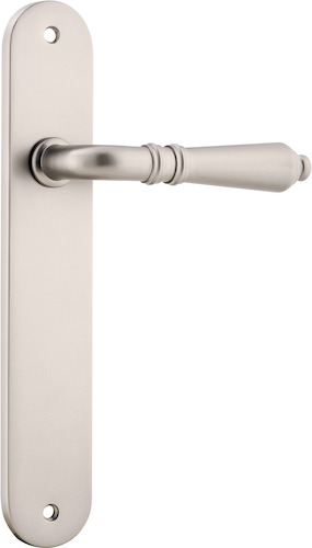 14724 - Sarlat Lever - Oval Backplate - Satin Nickel - Passage