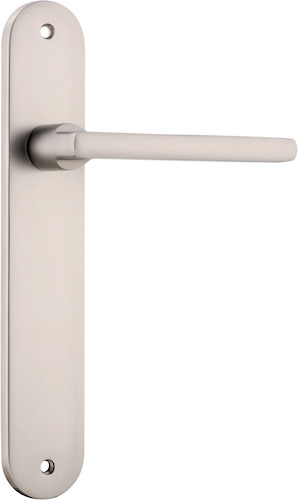 14726 - Baltimore Lever - Oval Backplate - Satin Nickel - Passage