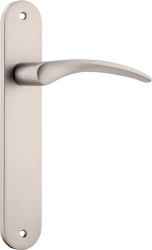 14728 - Oxford Lever - Oval Backplate - Satin Nickel - Passage