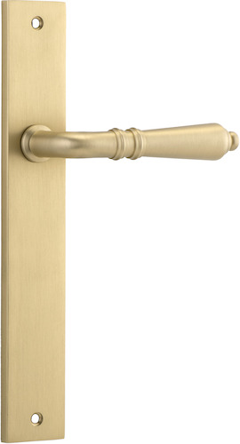 15200 - Sarlat Lever - Rectangular Backplate - Brushed Brass - Passage
