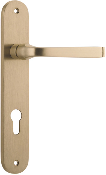 15232E85 - Annecy Lever - Oval Backplate - Brushed Brass - Entrance